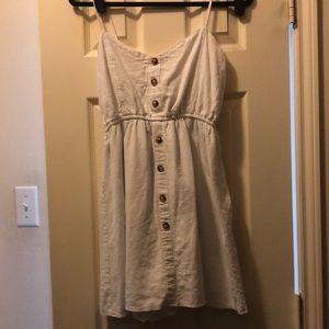 Comfy skorts white button down resembles a dress
